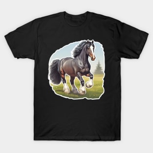 Clydesdale or Shire Horse Sticker T-Shirt